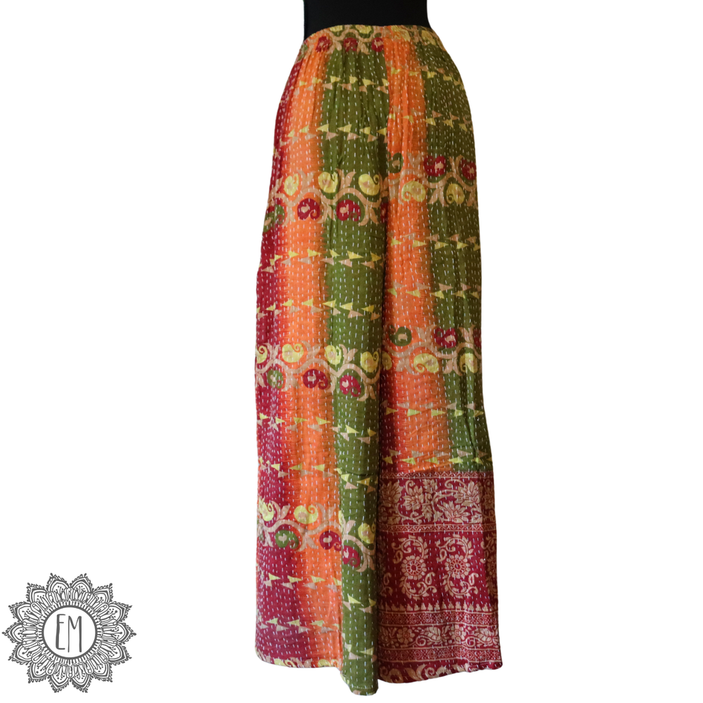 Kantha Palazzo Pants - Small (0001)