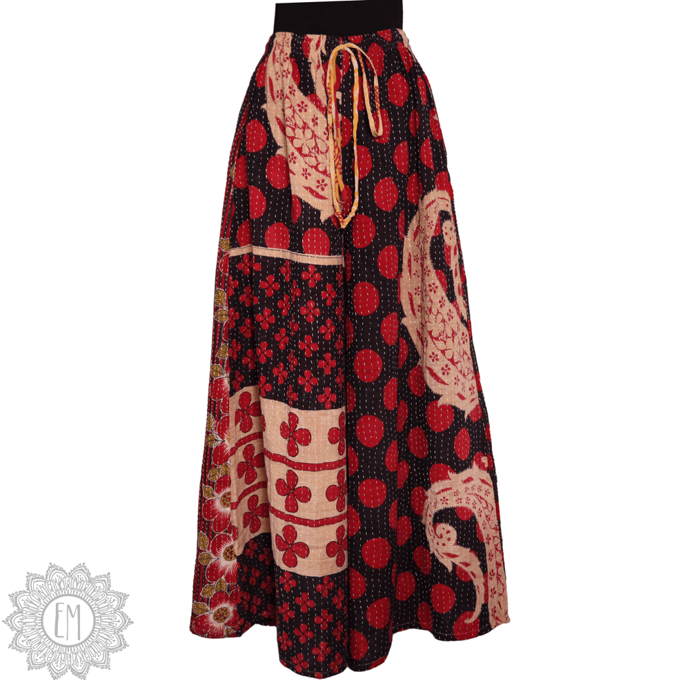 Kantha Palazzo Pants - Small (0004)