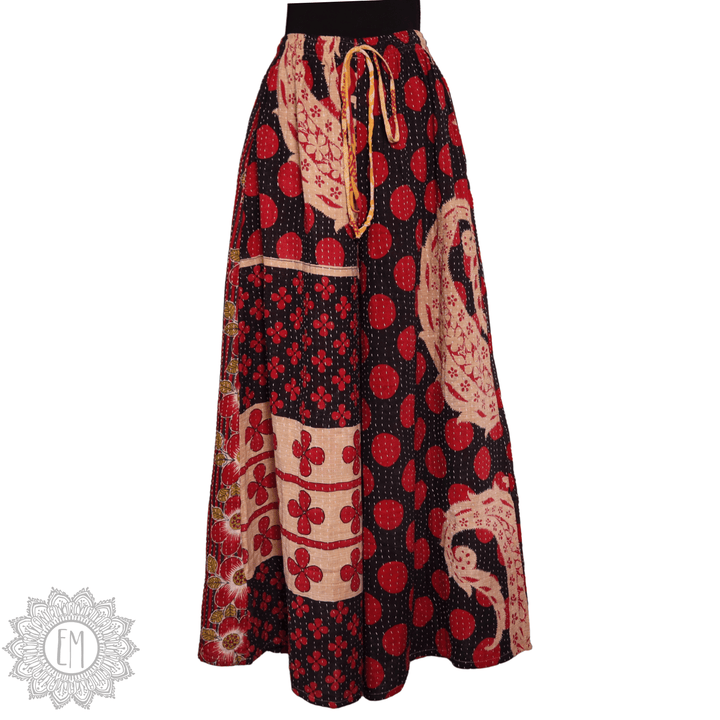 Kantha Palazzo Pants - Small (0004)