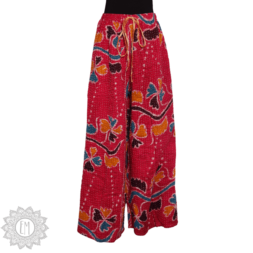 Kantha Palazzo Pants - Medium (0005)
