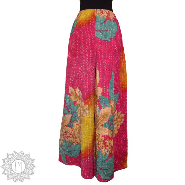 Kantha Palazzo Pants - Medium (0006)