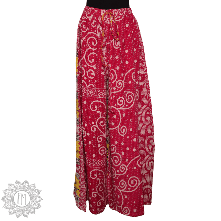 Kantha Palazzo Pants - Medium (0008)
