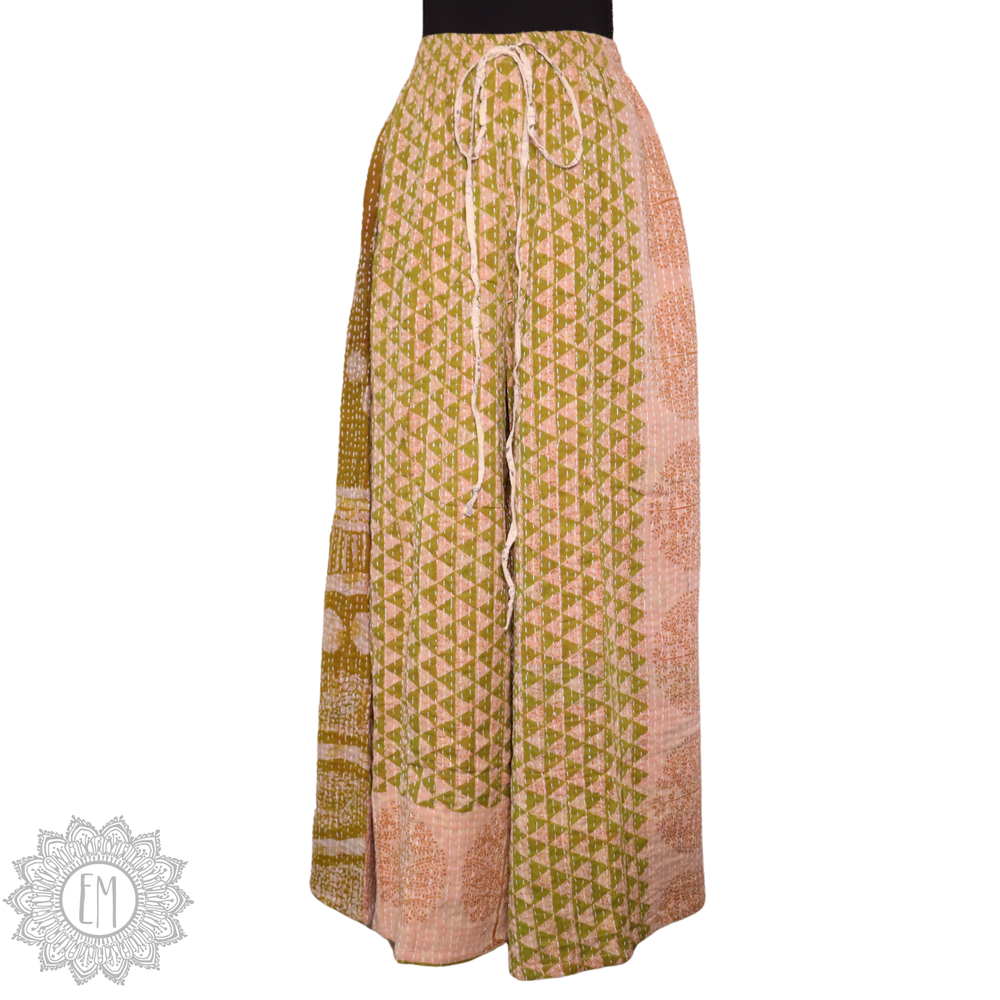Kantha Palazzo Pants - Large (0011)
