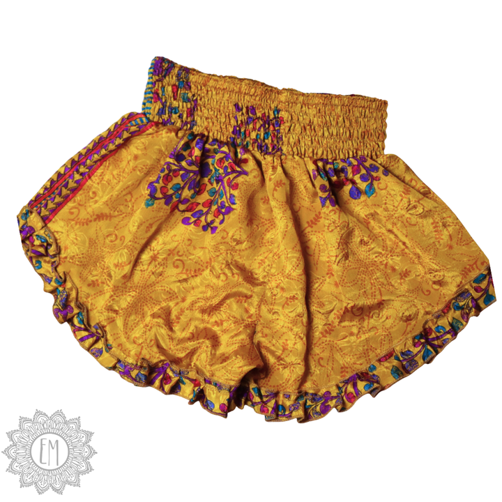 OOAK Silk Sari Shorts XL (0005)