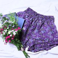 OOAK Silk Sari Shorts XL (0012) - Ethically Made