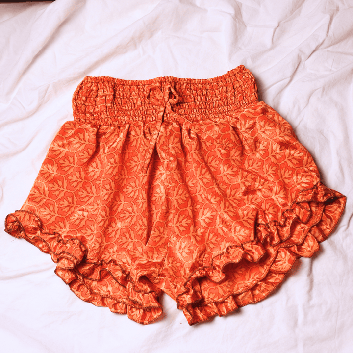OOAK Silk Sari Shorts Md/Lg (0012) - Ethically Made