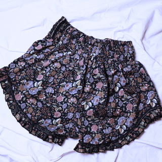 OOAK Silk Sari Shorts XL (0002) - Ethically Made