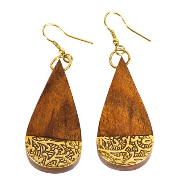 Earth and Fire Teardrop Earring