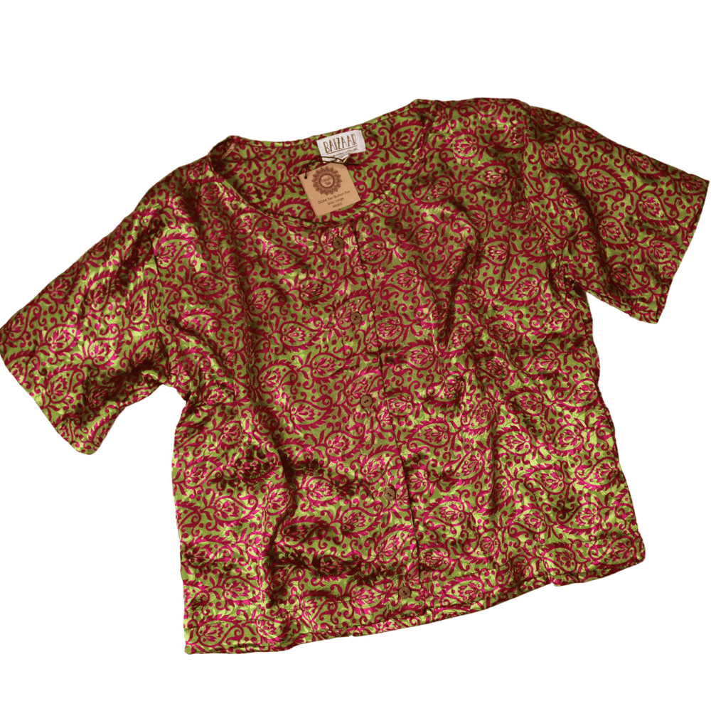 Beatrix Button Top - Large (0002) - Ethically Made