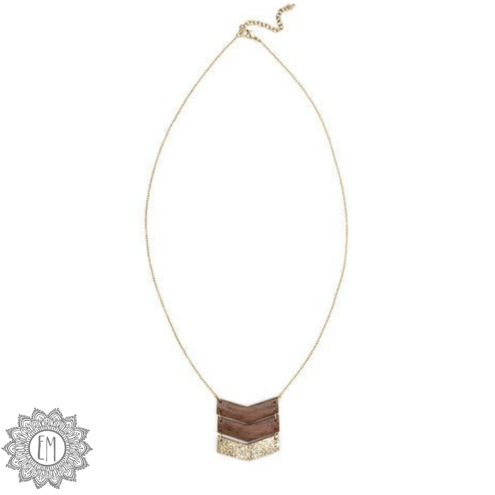 Earth and Fire Pendant Necklace