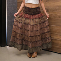 Convertible Cotton Patchwork Maxi Skirt Dress