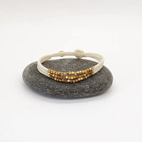 3 Strand Beaded Cord Bracelet - Ethically Made