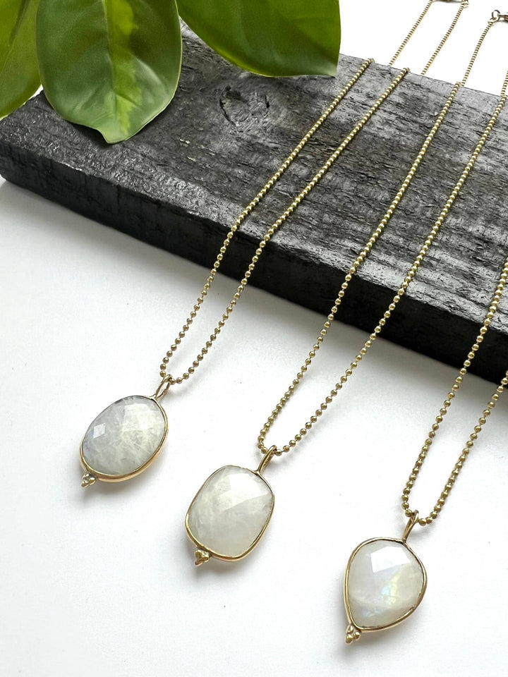 Moonstone Pendant Necklace - Ethically Made