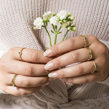 Dhera Semi - Precious Stacking Rings - Ethically Made