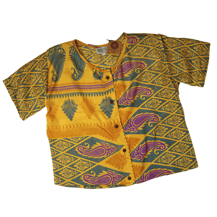 Beatrix Button Top - Large (0004) - Ethically Made