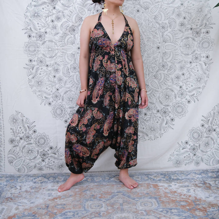 Silk Backless Harem Jumpsuit - Ethically Made