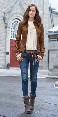 Skinny Wrap Belt - Tan - Ethically Made