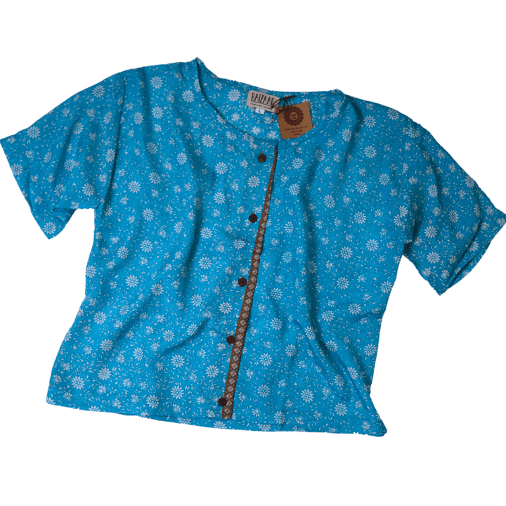 Beatrix Button Top - Large (0006) - Ethically Made