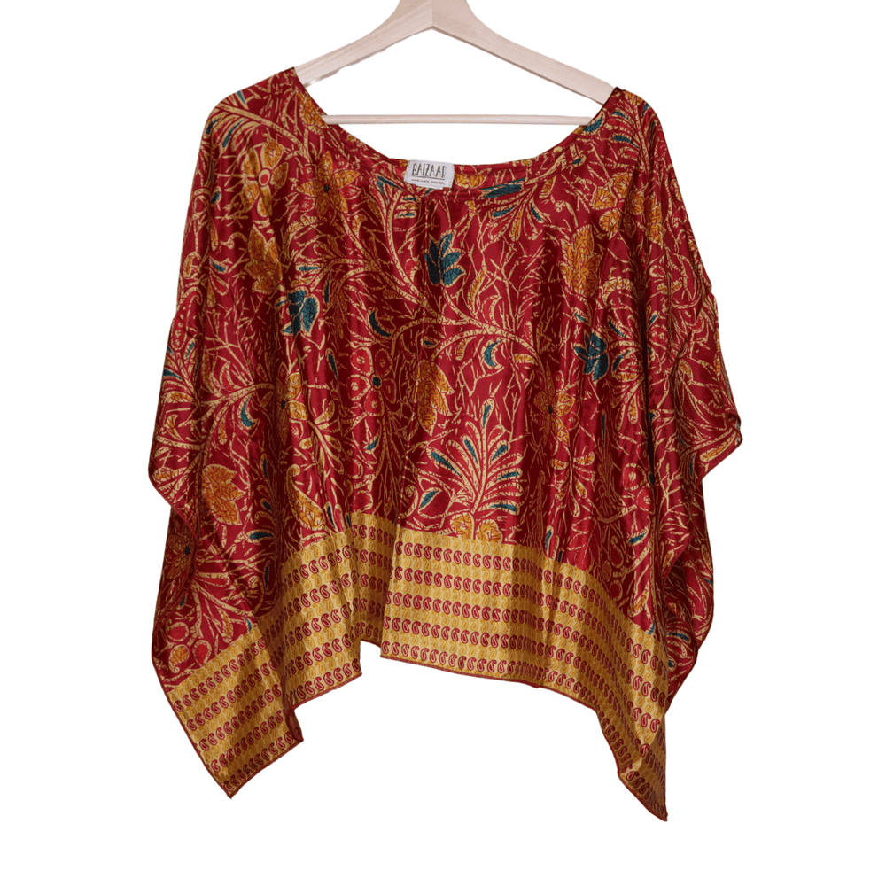 OOAK Sari Crop Top (0007) - Ethically Made