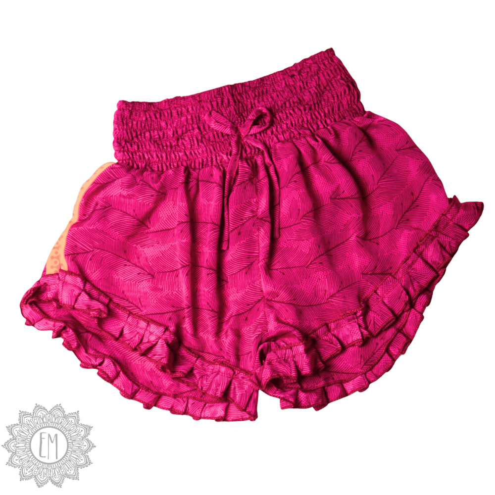 OOAK Silk Sari Shorts Sm/Md (0009)