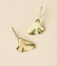Sayuri Ginko Leaf Earrings - Ethically Made