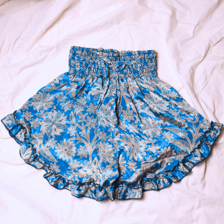 OOAK Silk Sari Shorts Md/Lg (0015) - Ethically Made