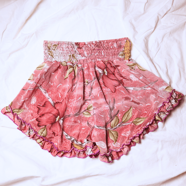 OOAK Silk Sari Shorts Md/Lg (0005) - Ethically Made
