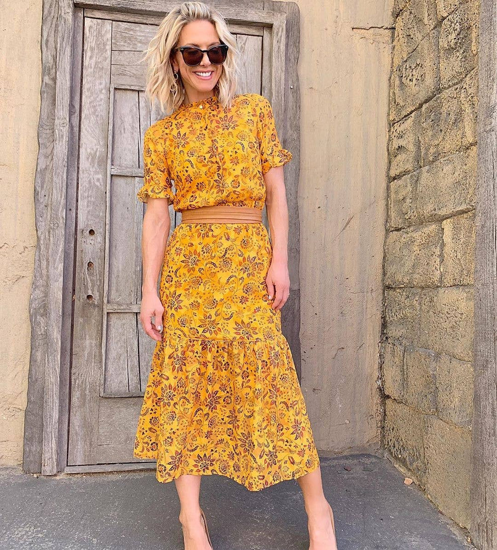 Midi Wrap Belt - Cognac - Ethically Made